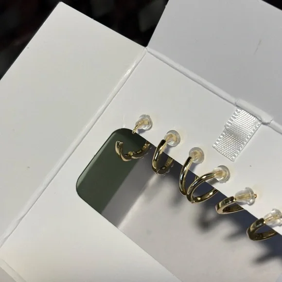 Petite Hoop Earrings - Picture 5 of 9